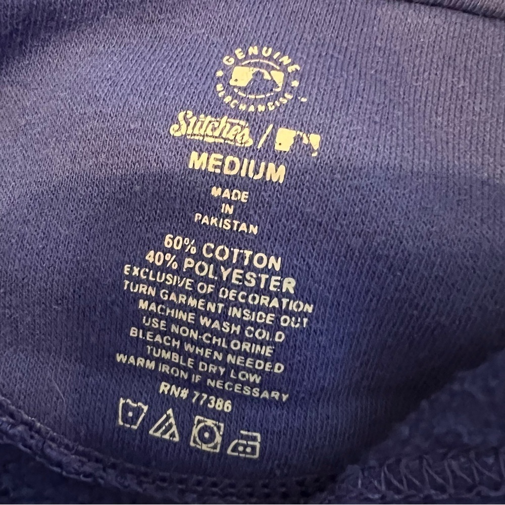 Chicago Cubs Baseball MLB Youth Medium Royal Blue Hoodie Sweatshirt By Stitches - Picture 5 of 6